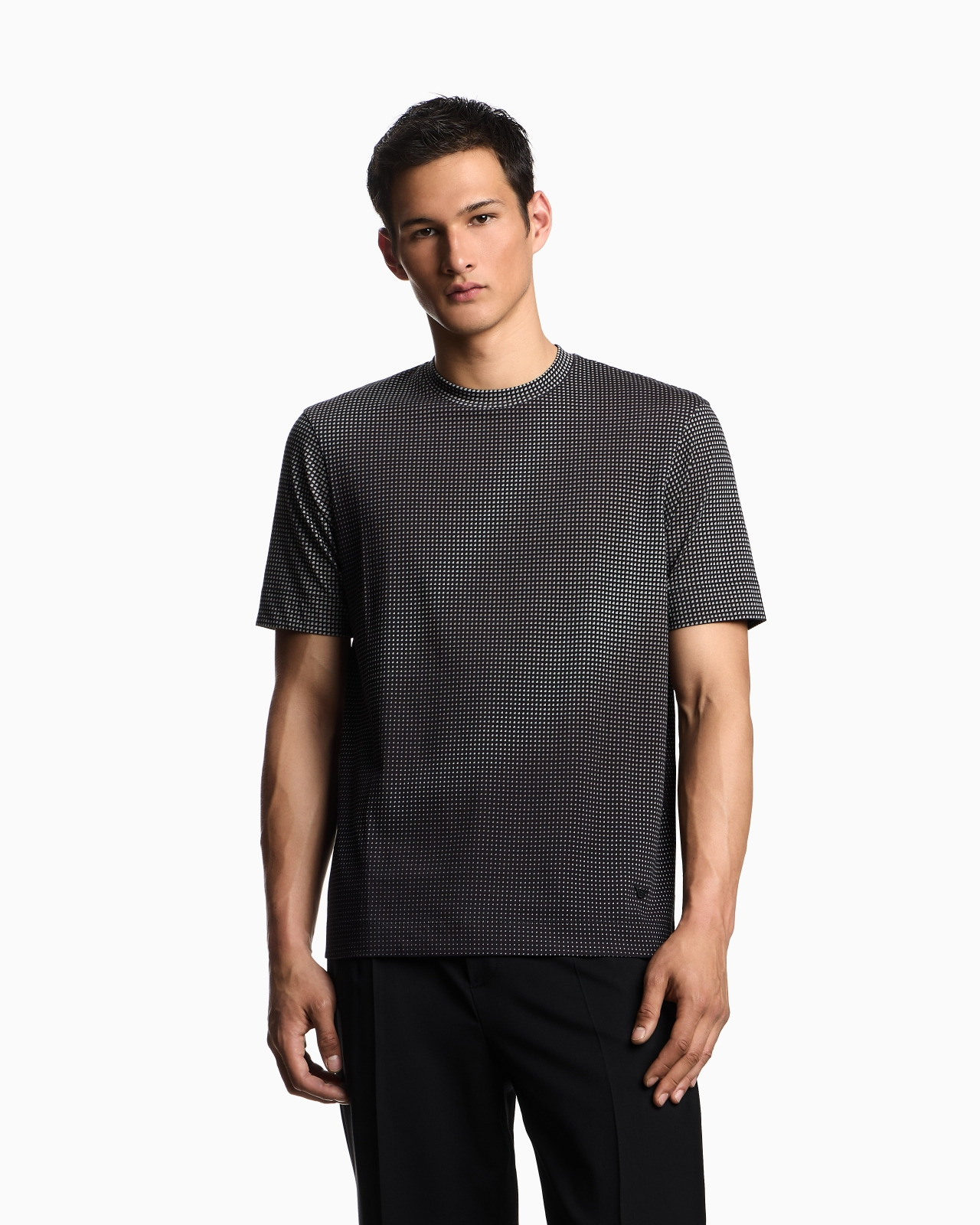 ASV JERSEY T-SHIRT WITH ALL-OVER OP-ART PRINT - 4