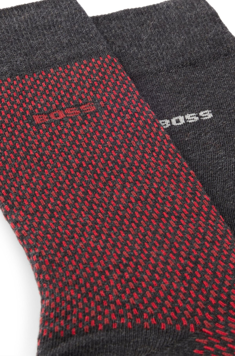 BOSS TWO-PACK OF REGULAR-LENGTH SOCKS WITH LOGO DETAILS outlook