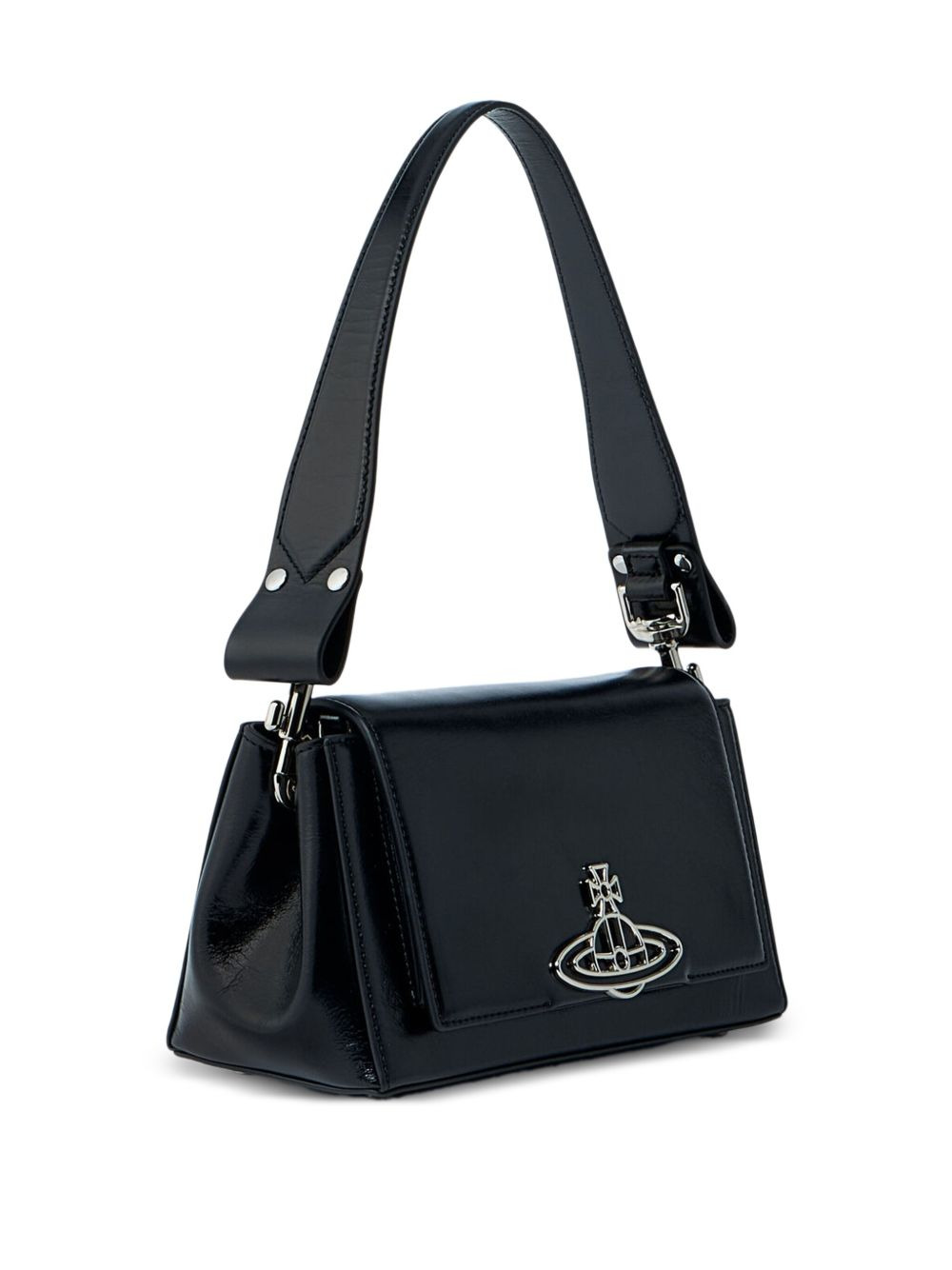 medium Hazel orb-plaque leather shoulder bag - 3