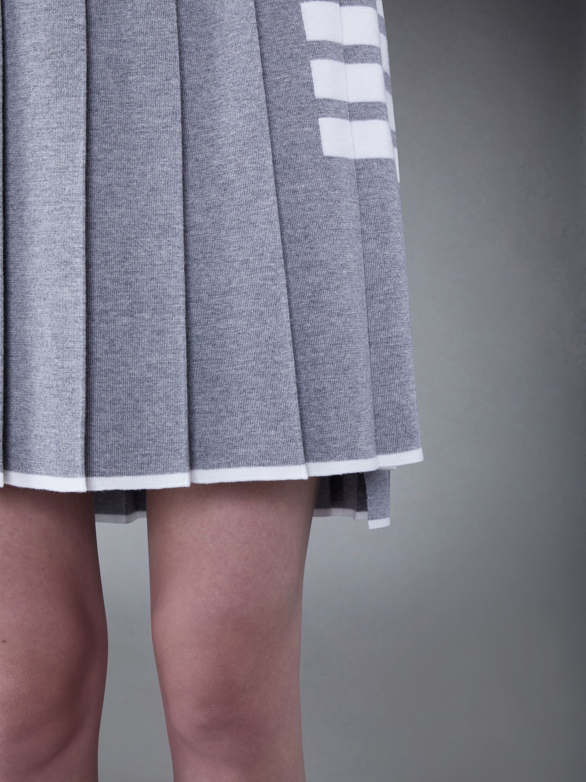 Merino Hector 4-Bar Pleated Mini Skirt - 5