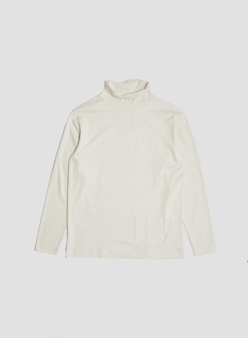 Nigel Cabourn x Sunspel Relaxed Heavyweight Supima Roll Neck in Undyed 1