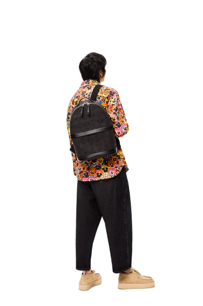 Loewe Round Backpack in Anagram jacquard and calfskin outlook