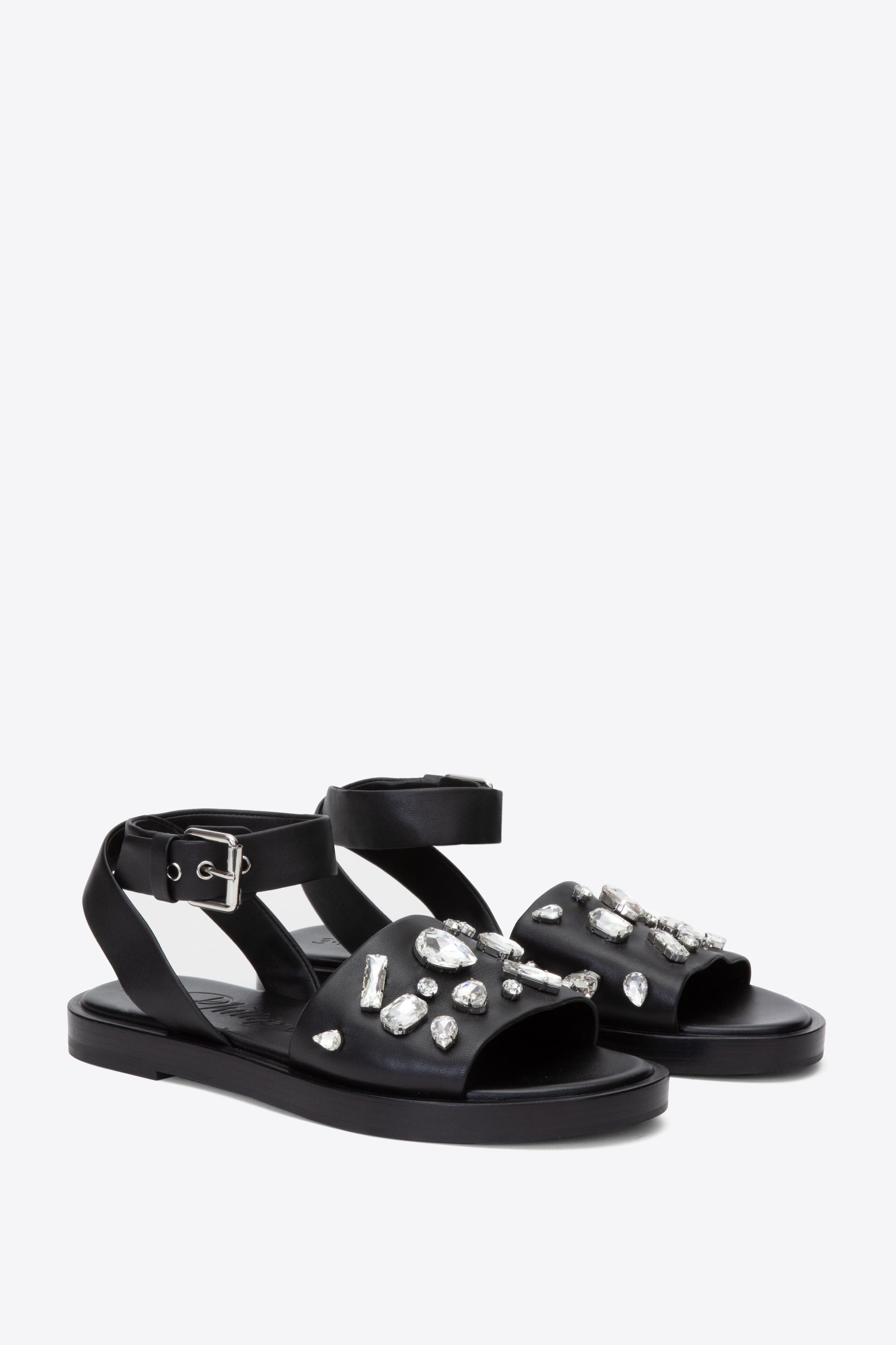 Nadine Ankle Wrap Sandal with Gem Embroidery - 3