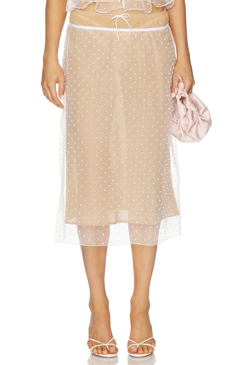 Devon Dot Midi Skirt - 1