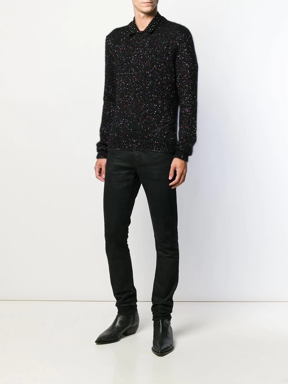 sequin embroidered sweater - 2