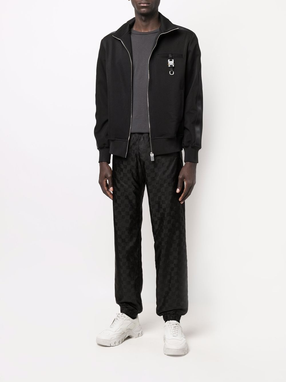 logo-monogram tapered joggers - 2