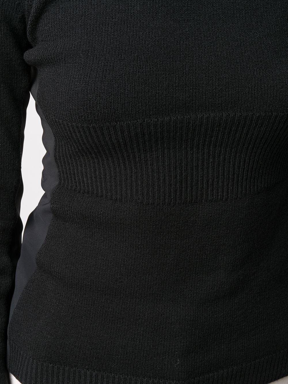 mock neck ribbed-trim jumper - 5