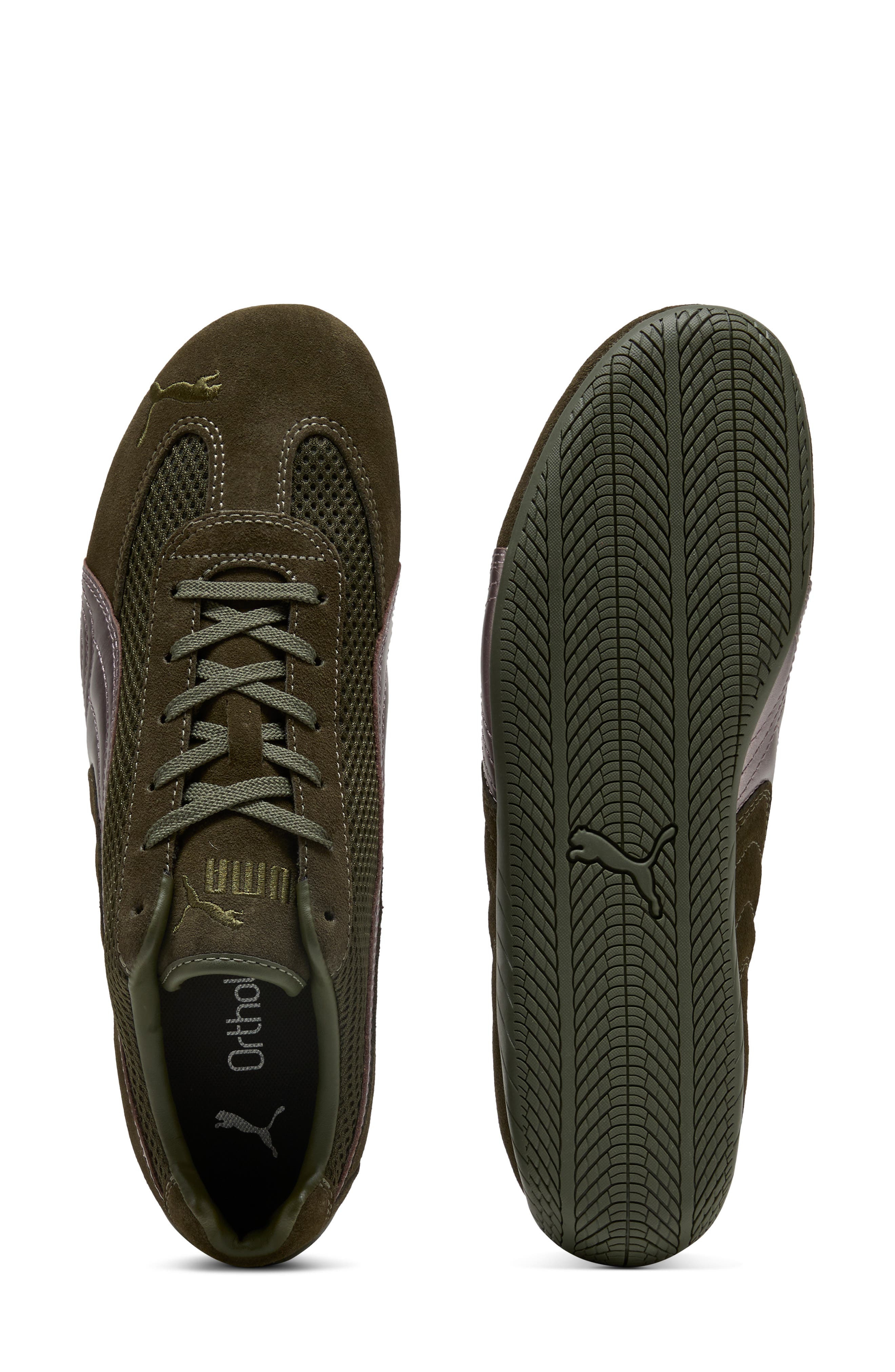 PUMA Speedcat OG Sneaker in Dark Olive/Matte Silver at Nordstrom - 6