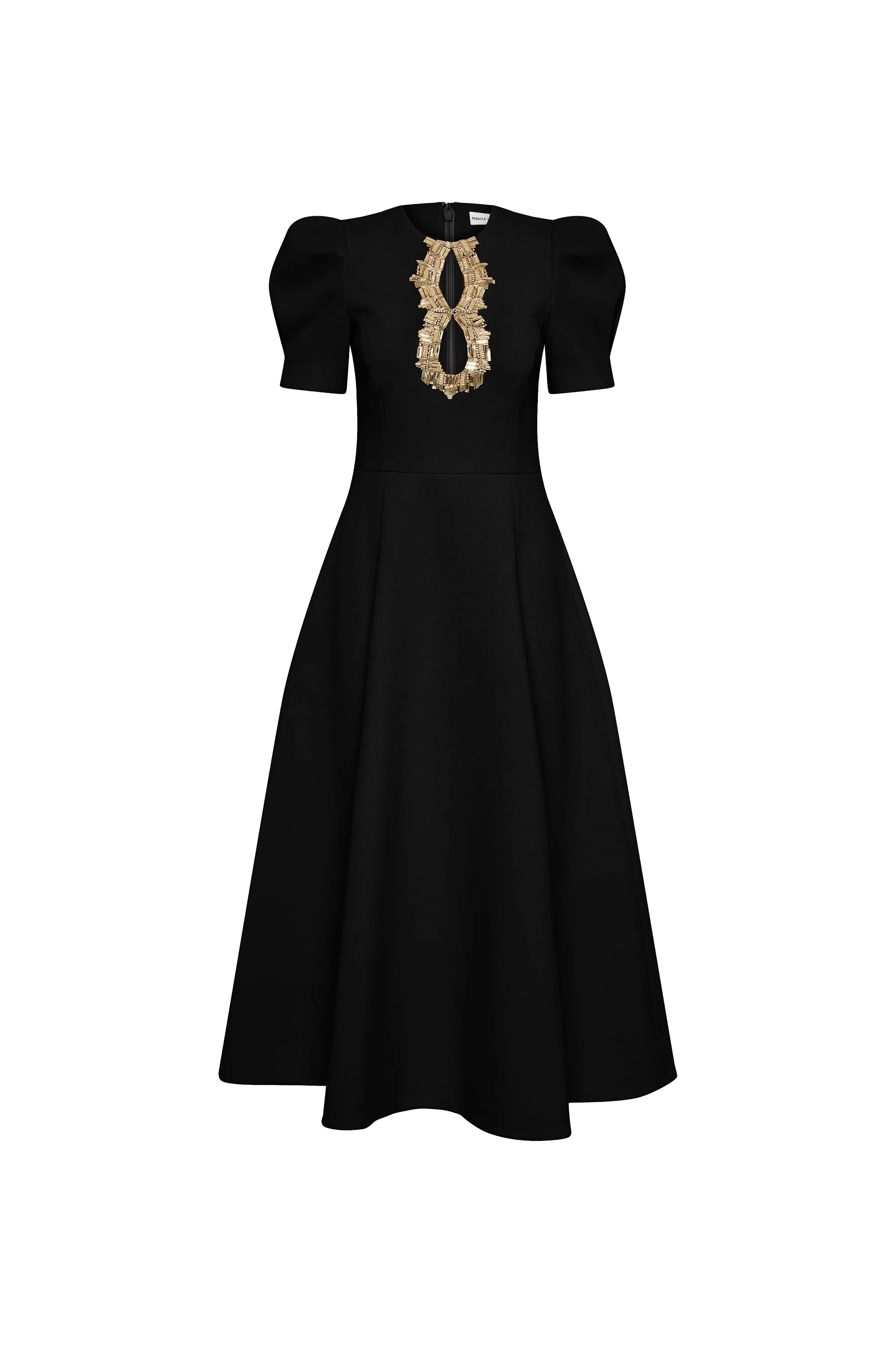 Alexandrite Short Sleeve Midi Dress - 1