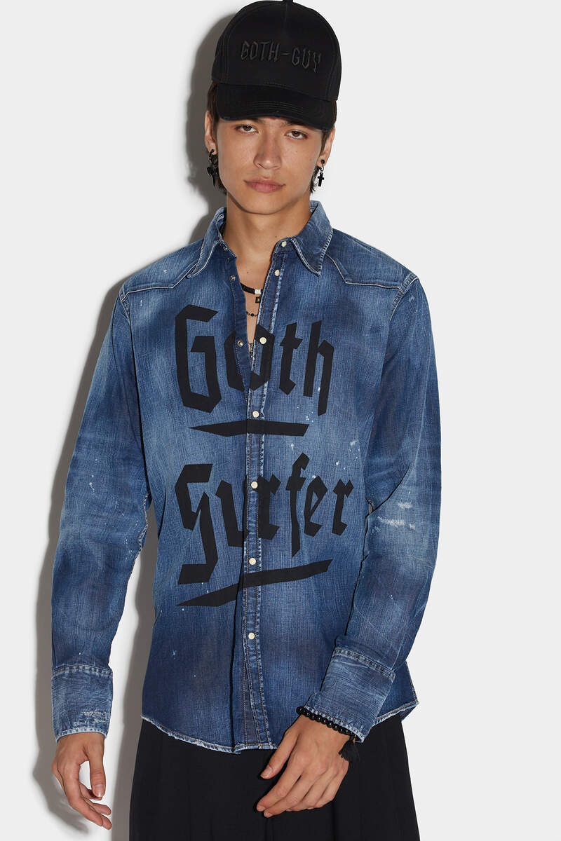 GOTH SURFER CLASSIC WESTERN SHIRT - 3