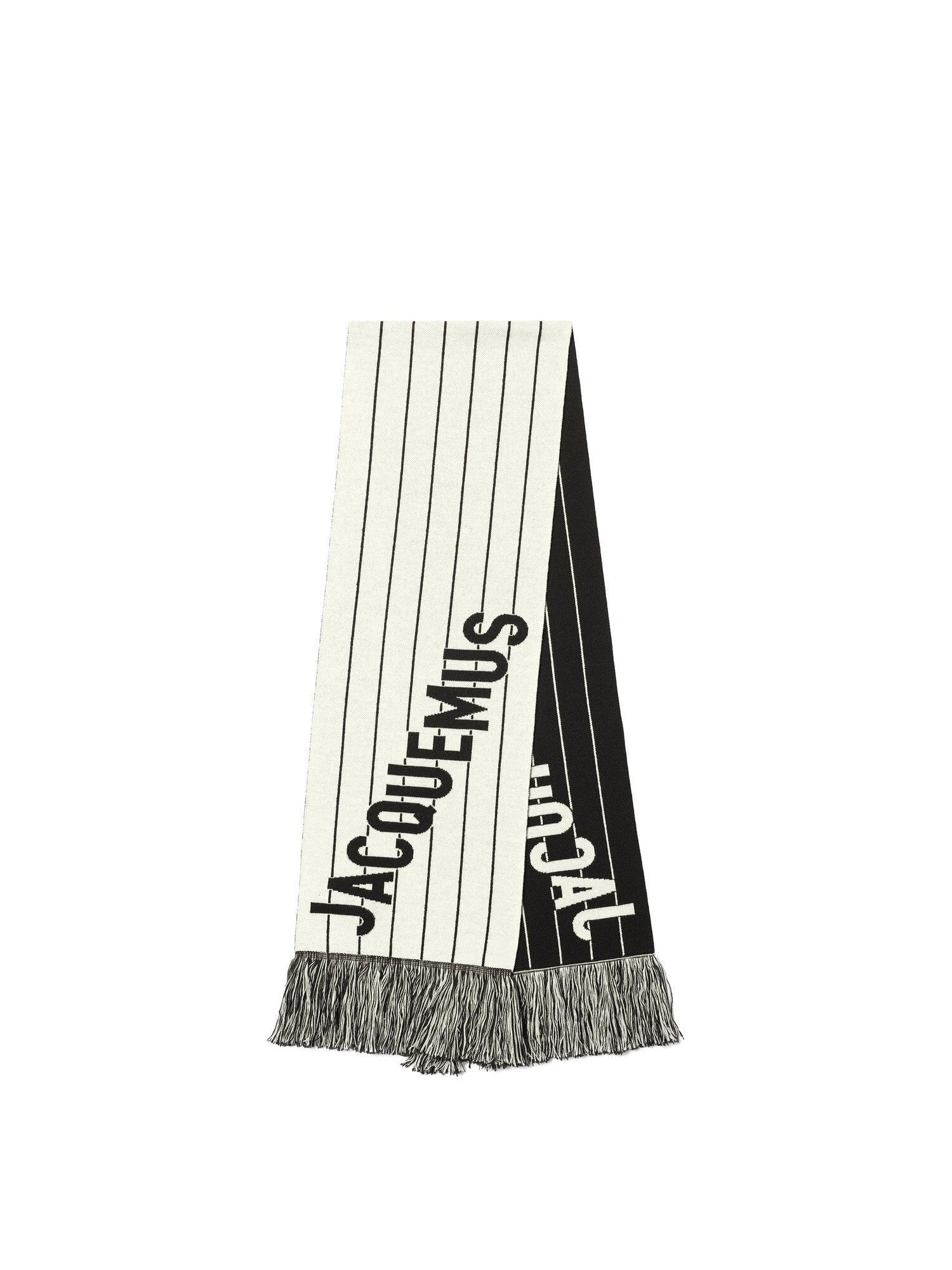 L'Echarpe Liga Scarf in Black/White - 1