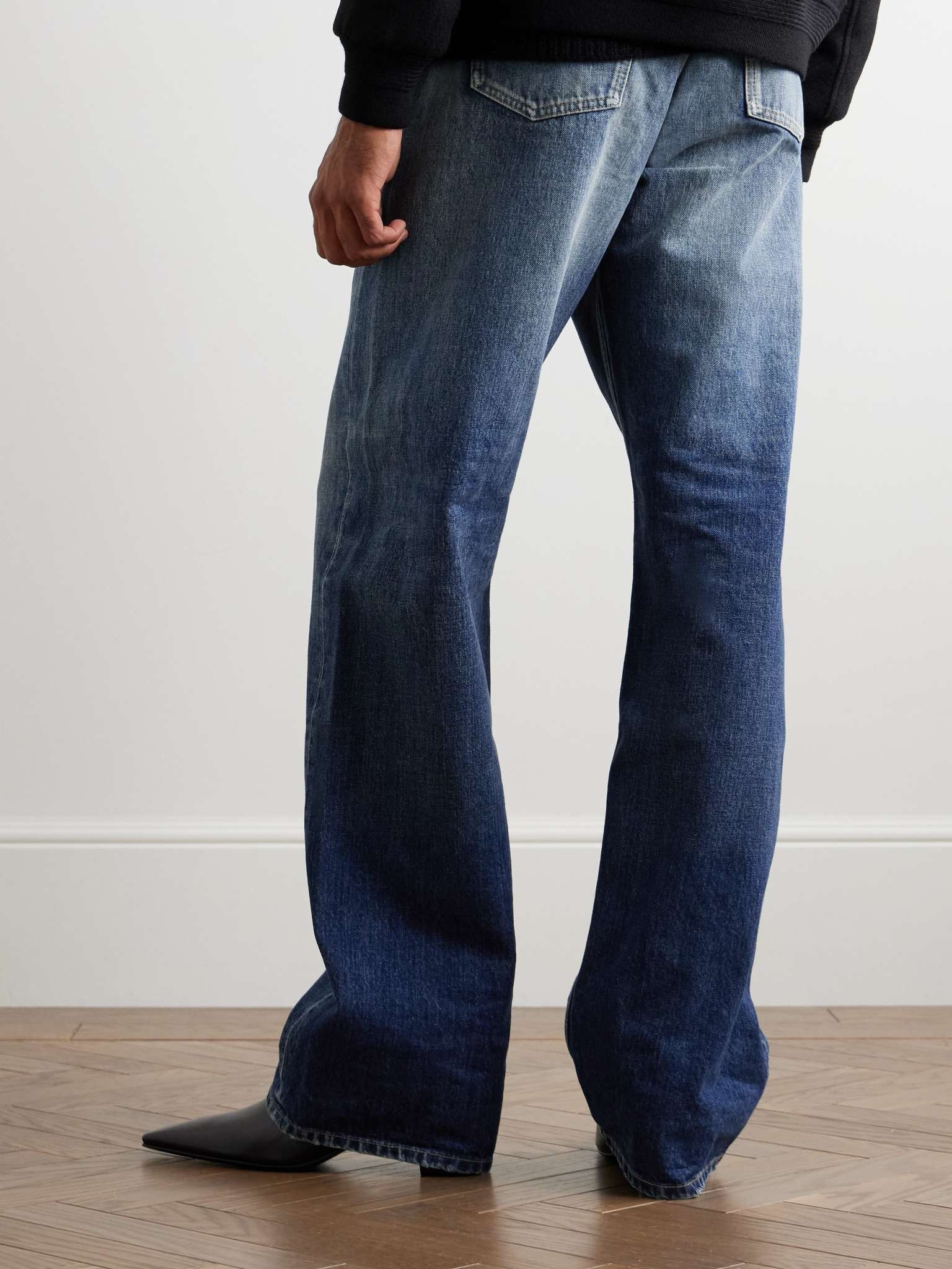 Wide-Leg Distressed Jeans - 4