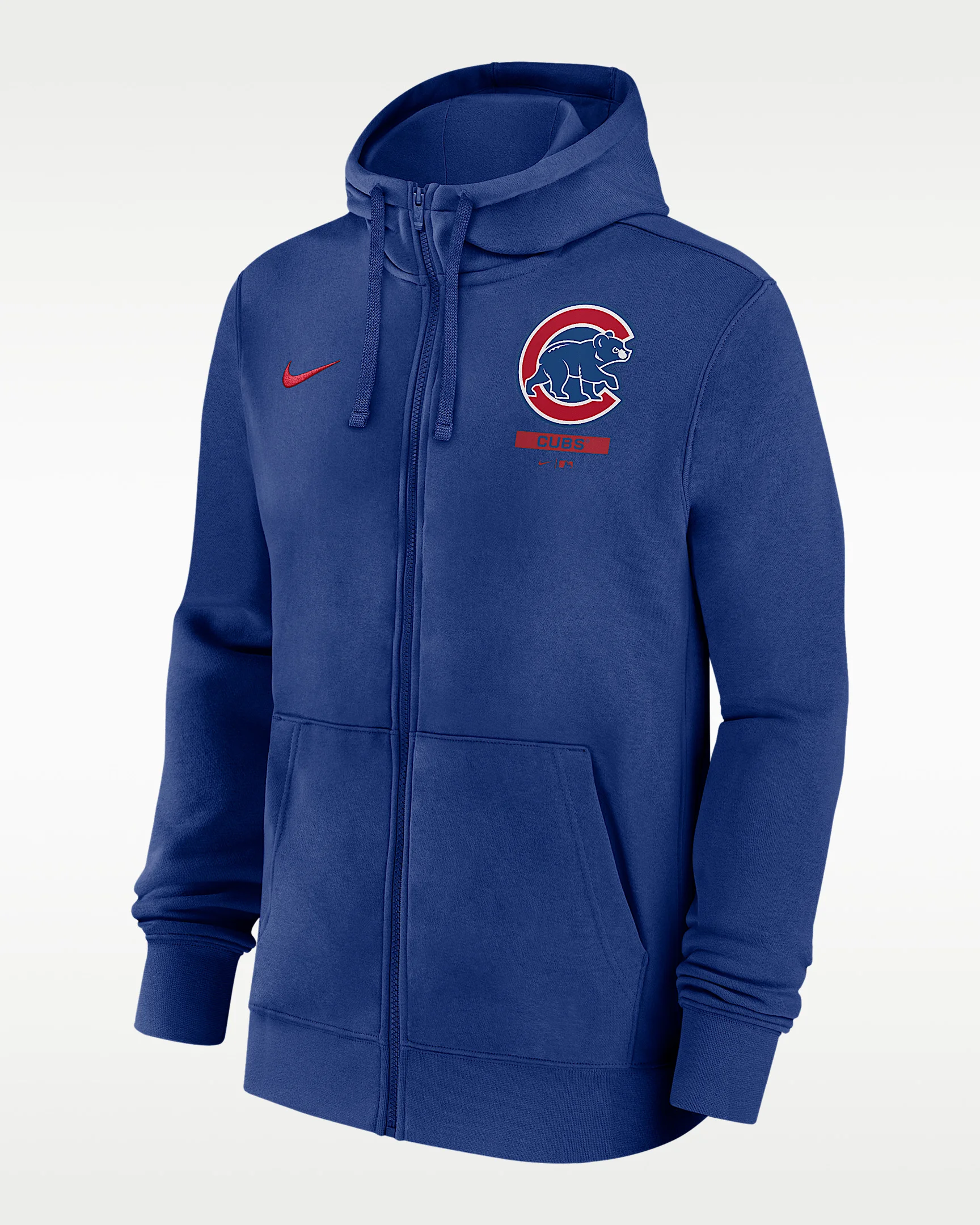 Chicago Cubs Lockup Men's Nike MLB Full-Zip Hoodie - 1
