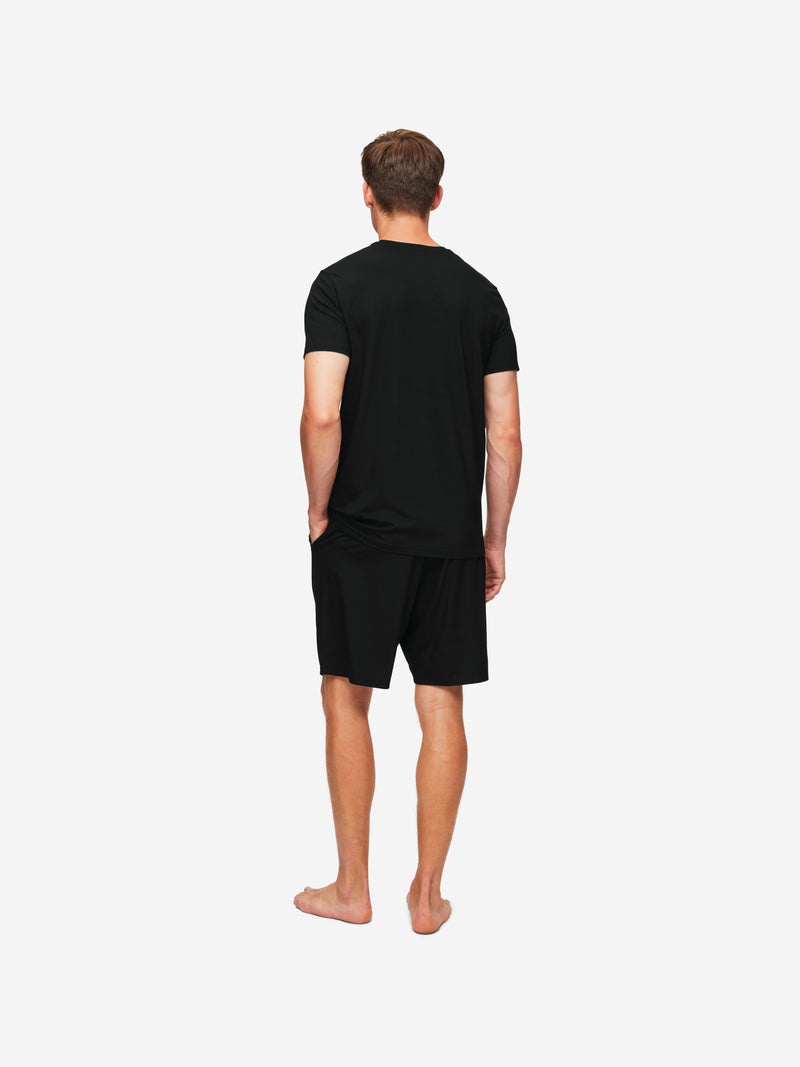 Men's Lounge Shorts Basel Micro Modal Stretch Black - 4