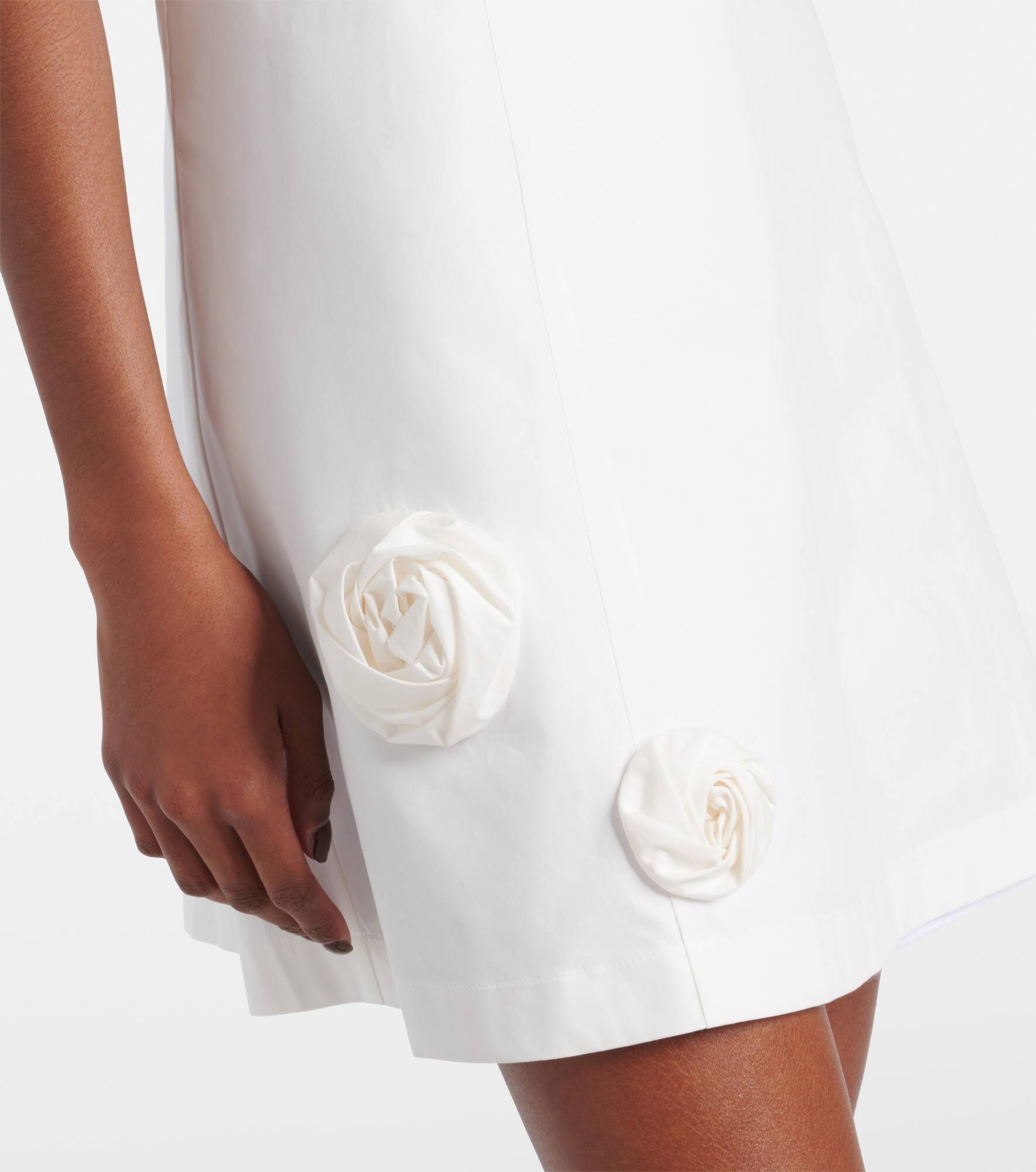 Embellished floral-appliqué minidress - 5