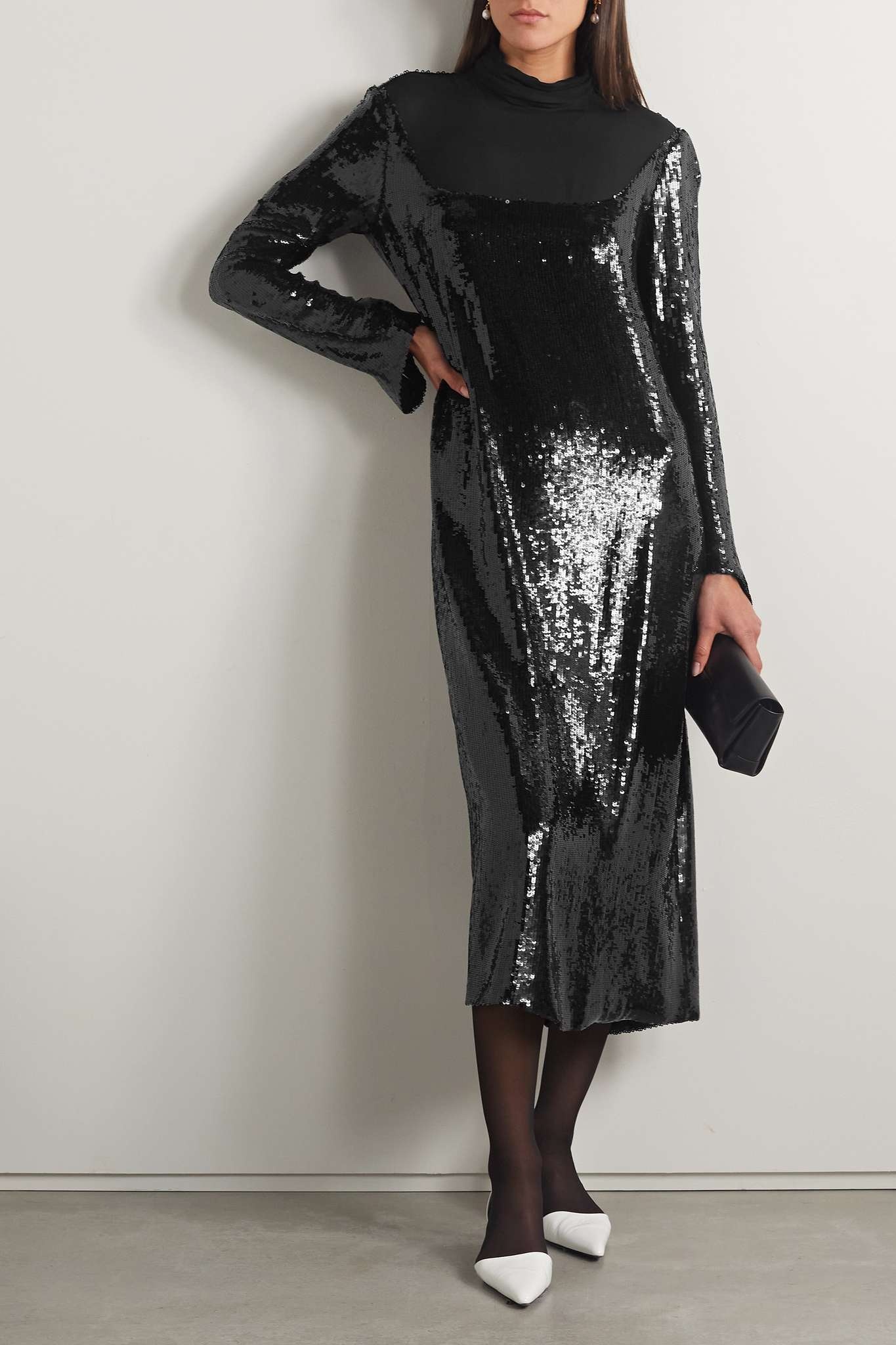 Leibel sequined georgette midi dress - 2