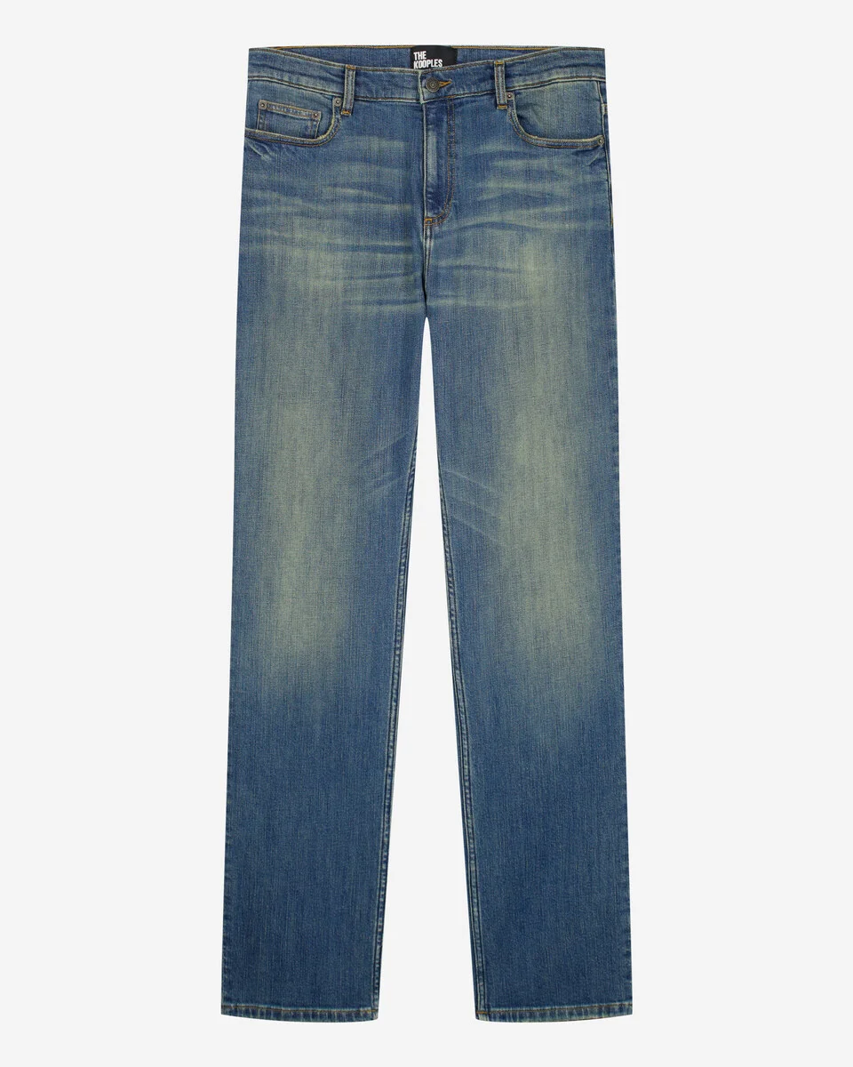 MEDIUM BLUE WASHED SLIM JEANS - 1