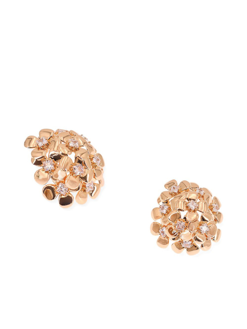 self-portrait flower-detail stud earrings outlook