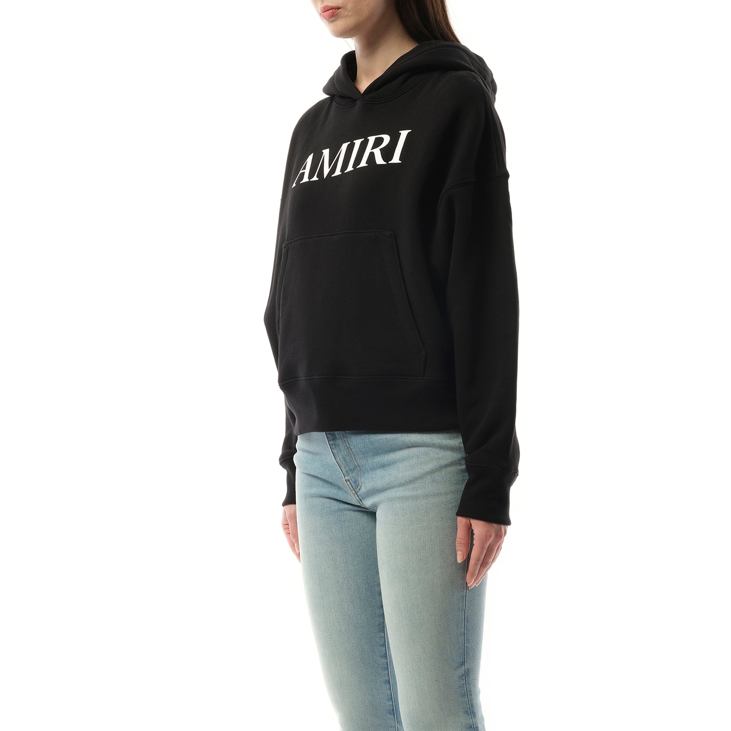 Amiri Core Logo Hoodie in Black/White - 5