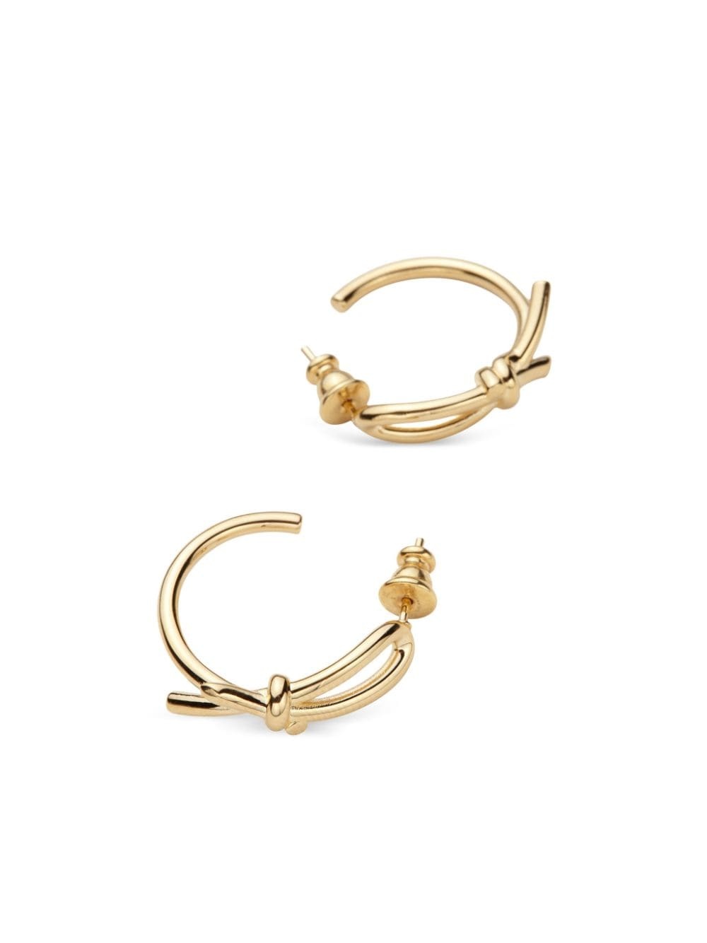 Slim asymmetric bow earrings - 3