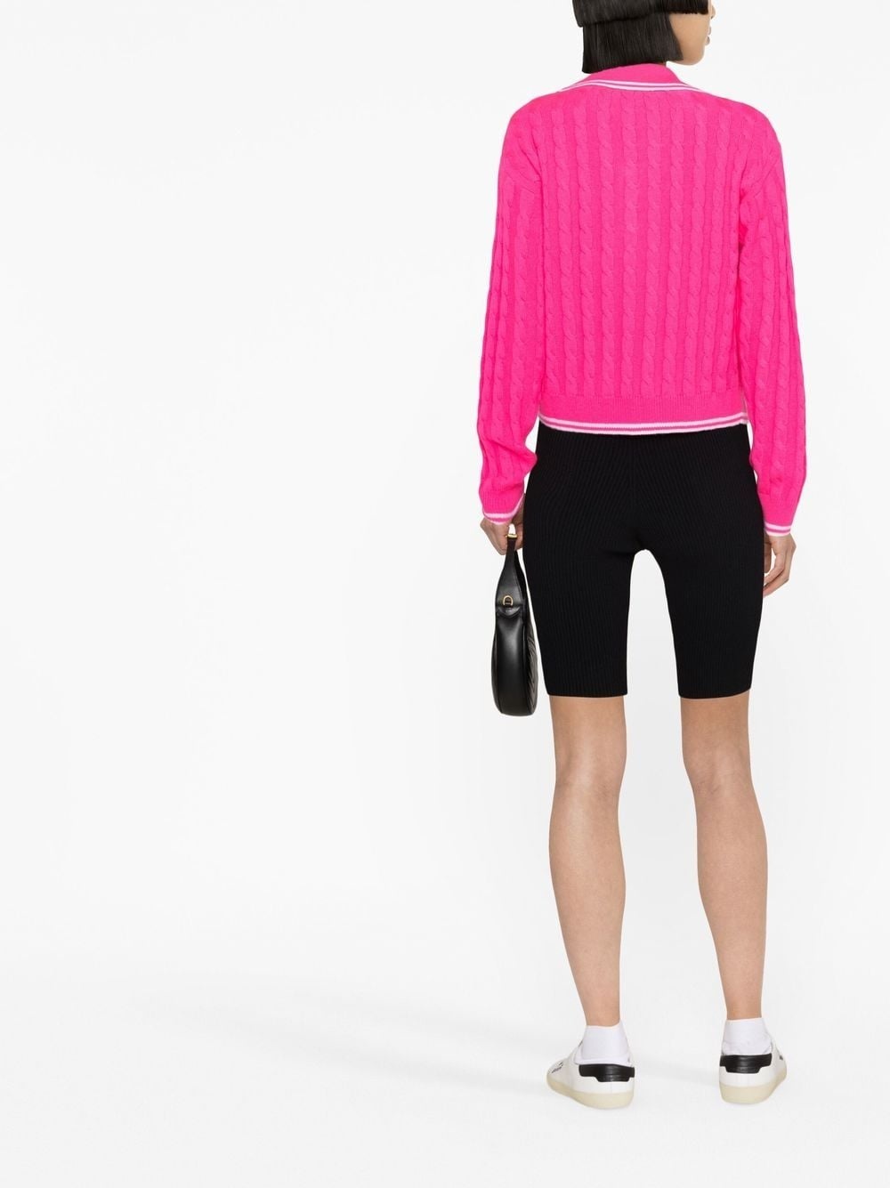 ribbed-knit cycling shorts - 3