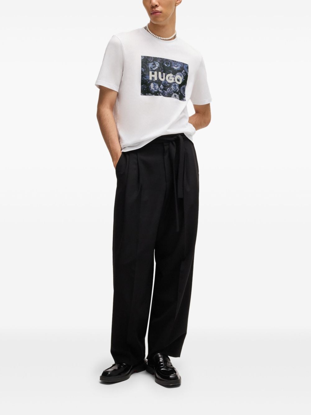 logo-print cotton T-shirt - 2