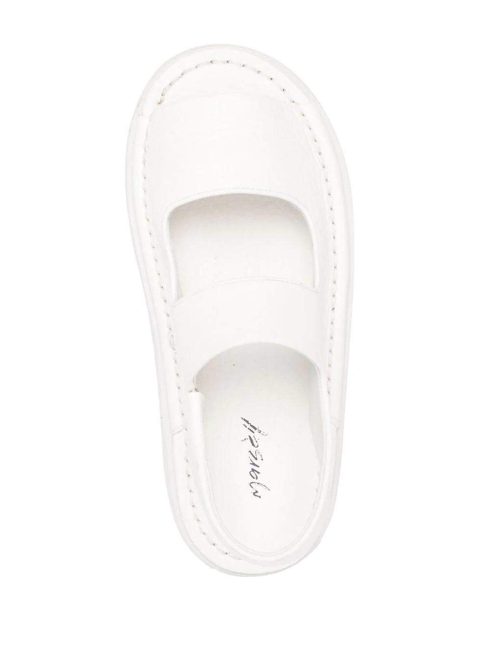 double-strap leather sandals - 4