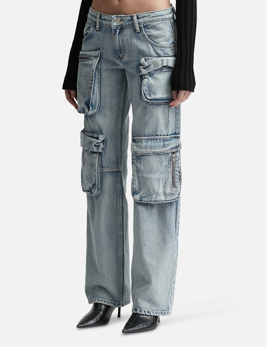 CARGO POCKET JEANS - 2