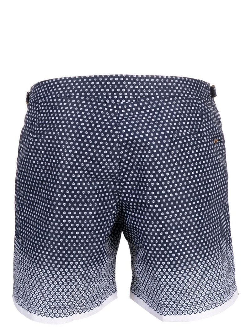 ORLEBAR BROWN ombrÃ© floral-print swim shorts outlook