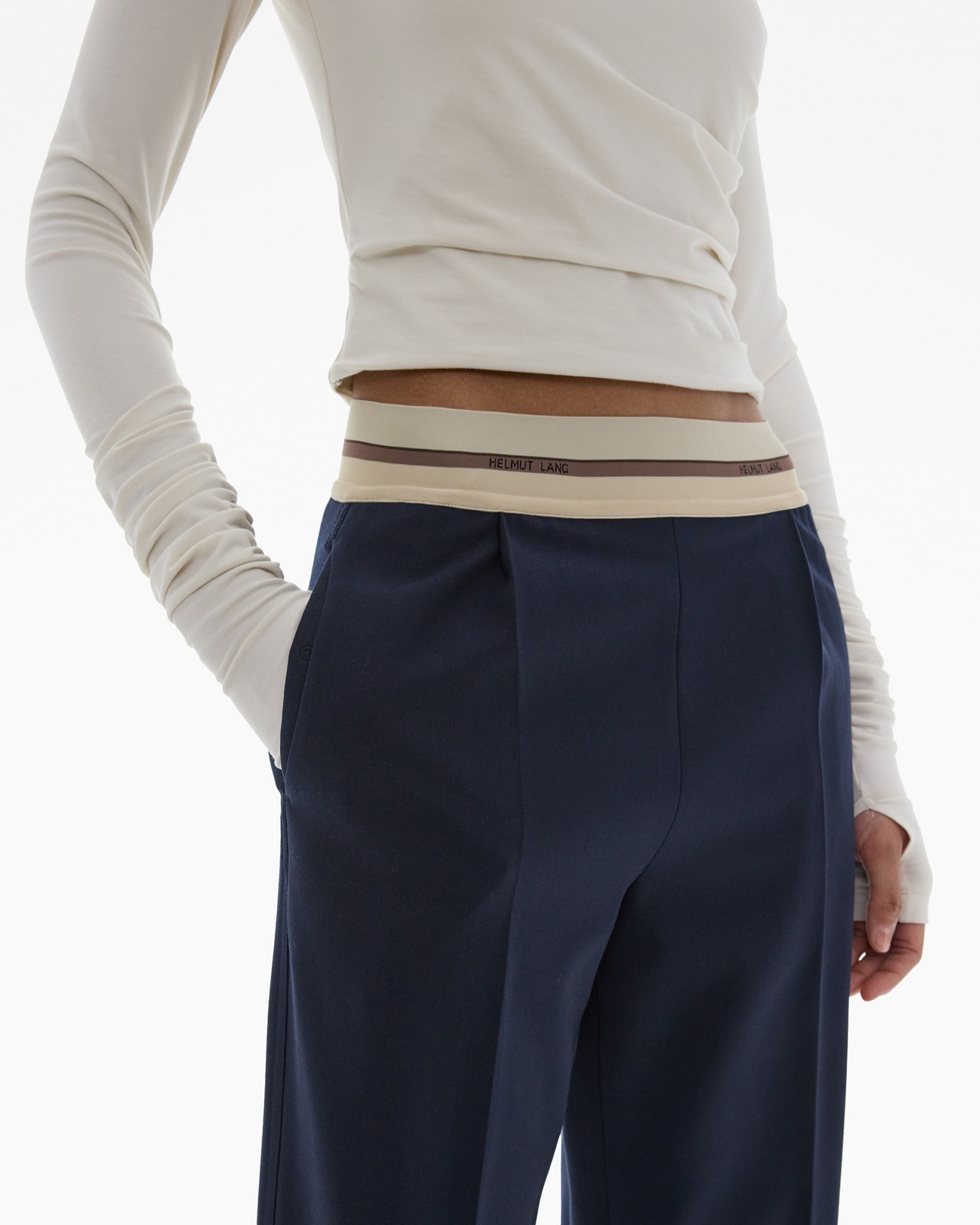 LOGO BAND PULL-ON SUIT PANT - 7