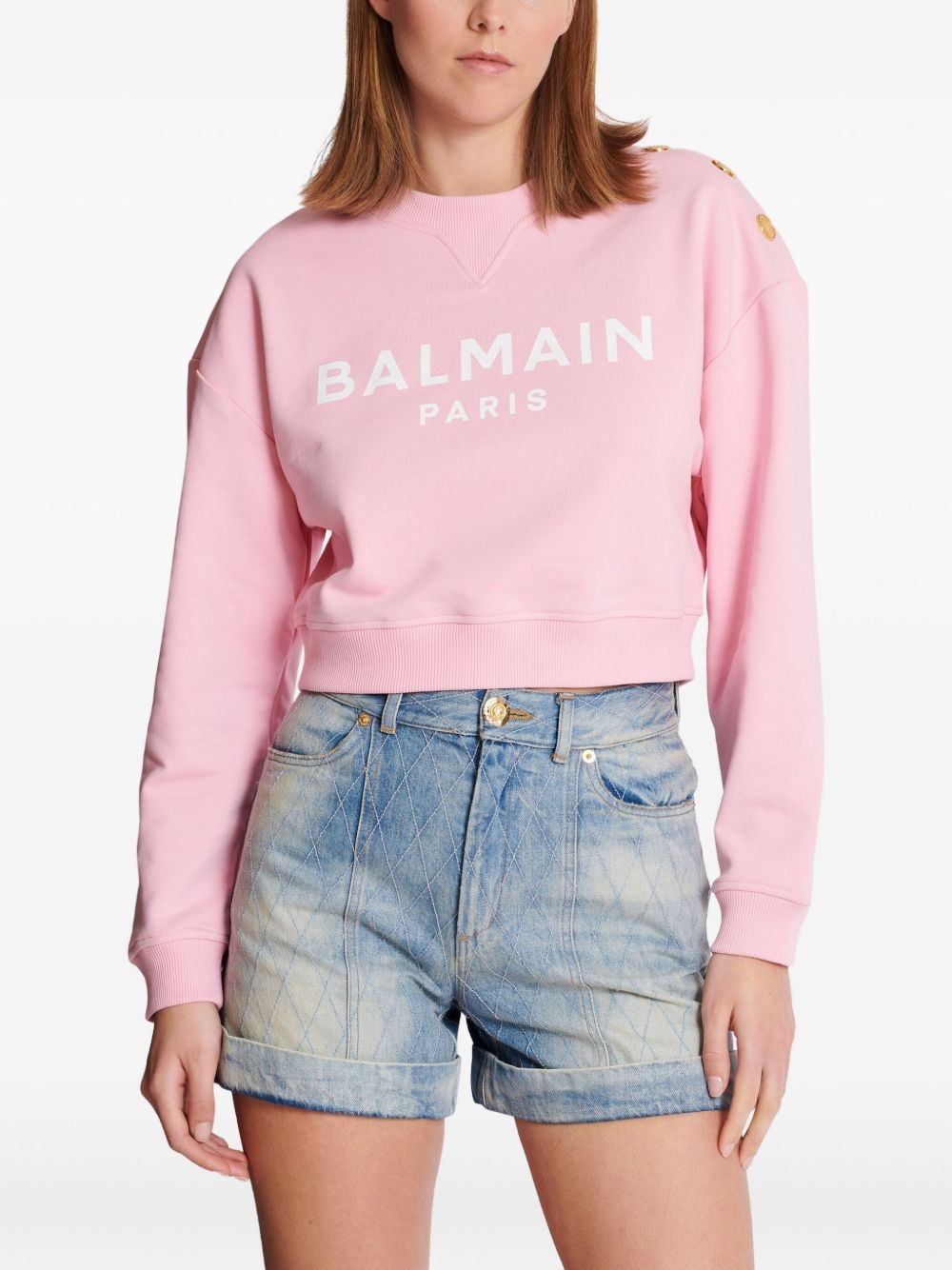 Balmain Paris-print sweatshirt - 6