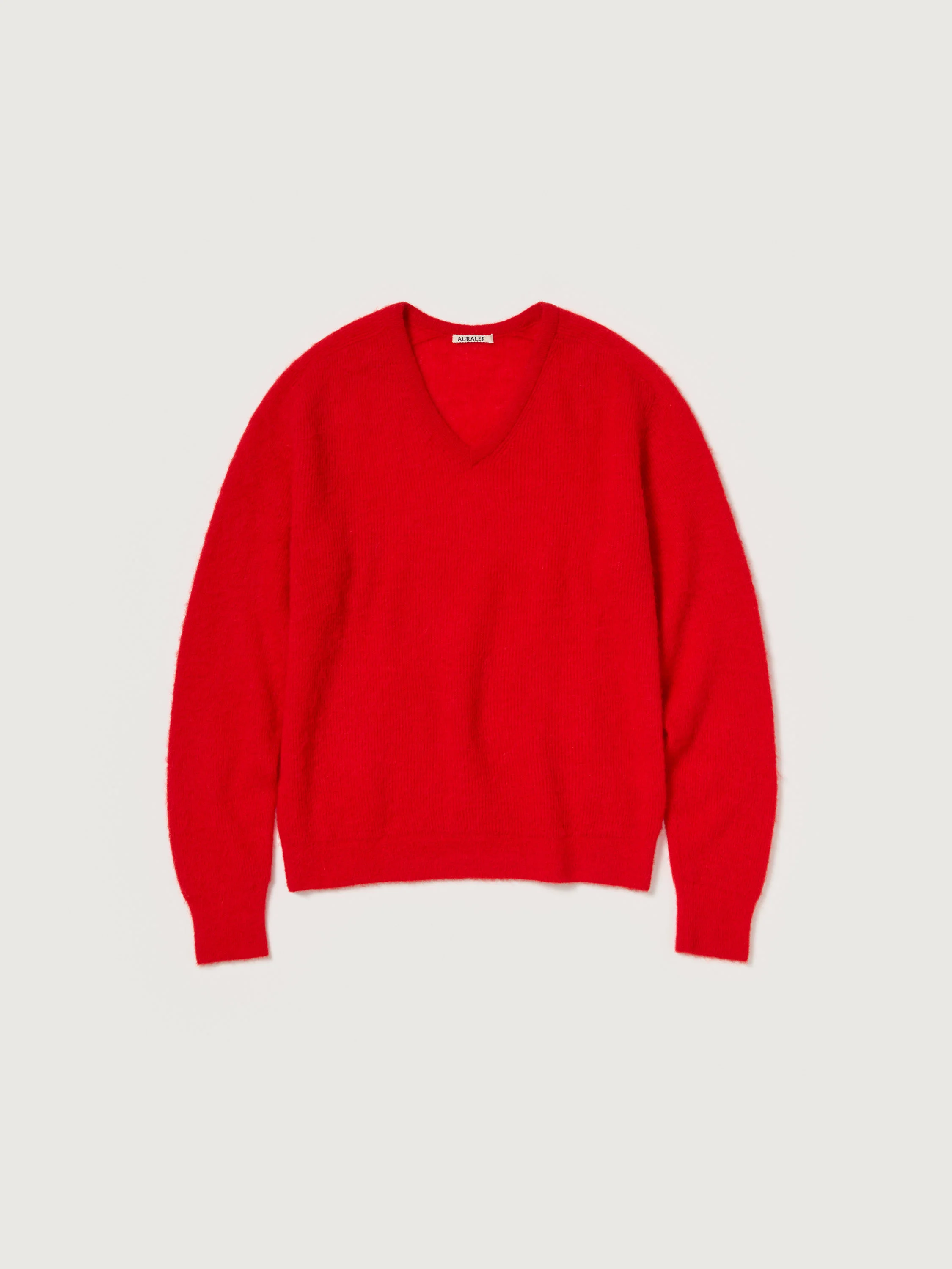 BABY SURI ALPACA SHEER KNIT V-NECK P/O - 1