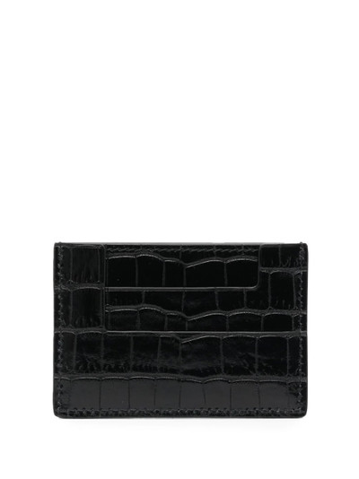 TOM FORD crocodile-effect leather cardholder outlook