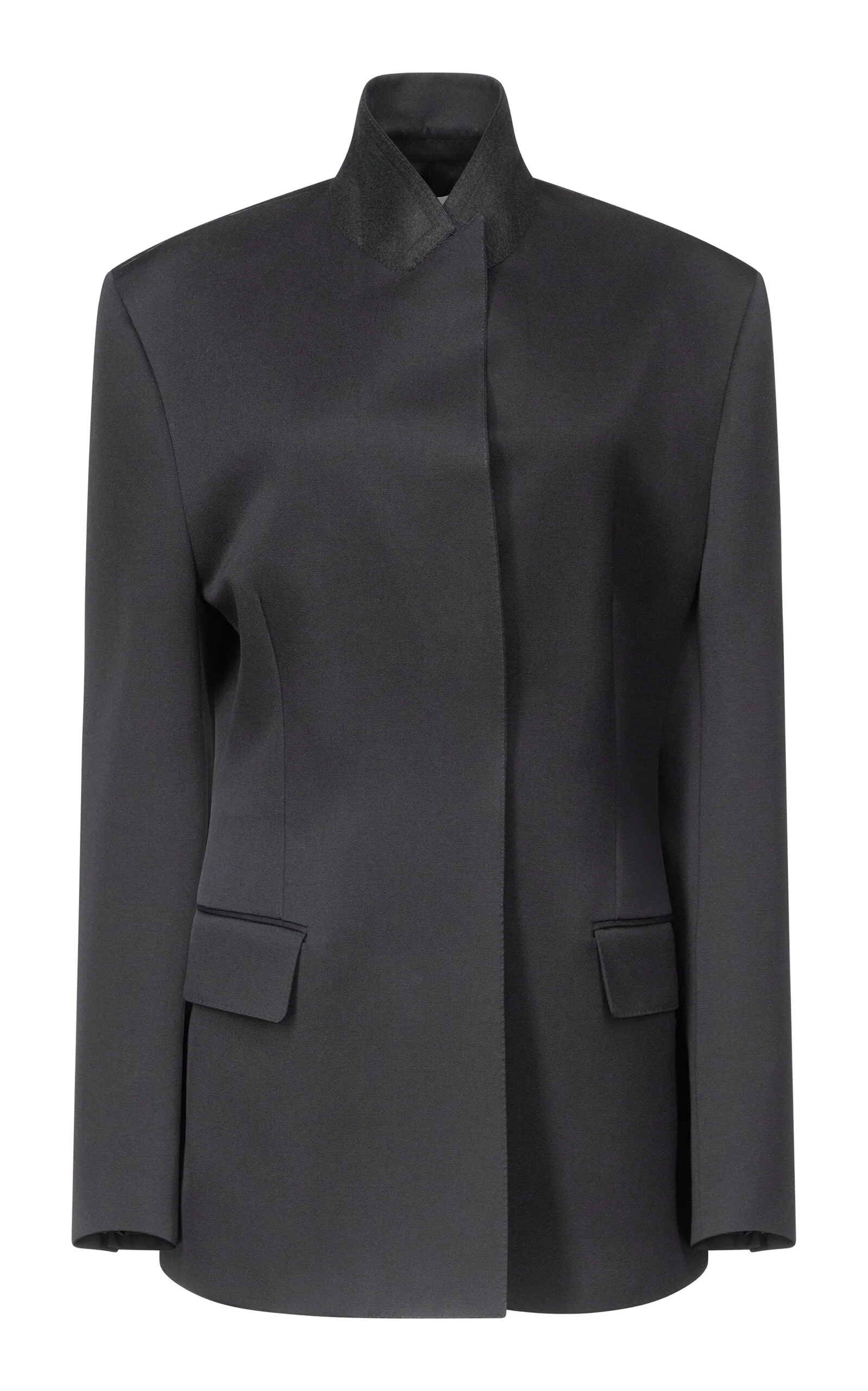 Malina Tailored Wool Blazer black - 1