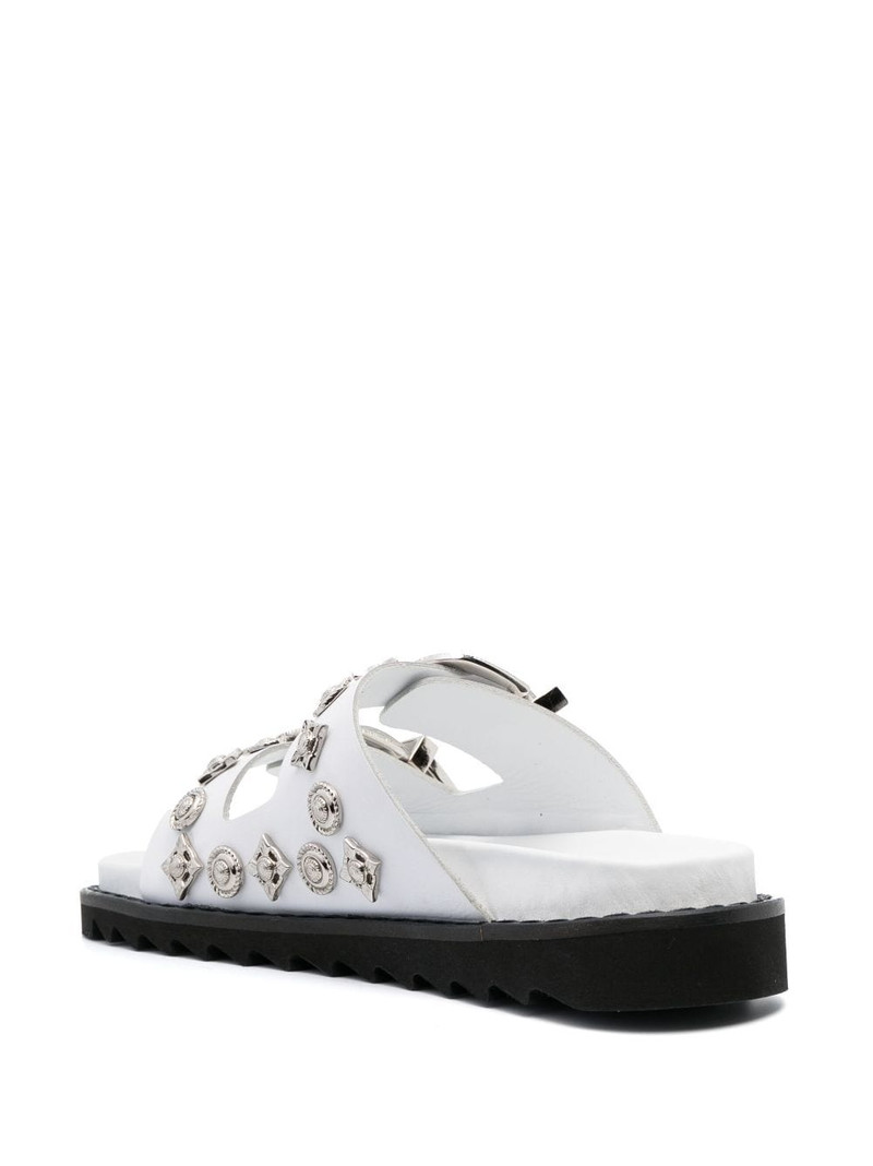 double-buckle slip-on sandals 3