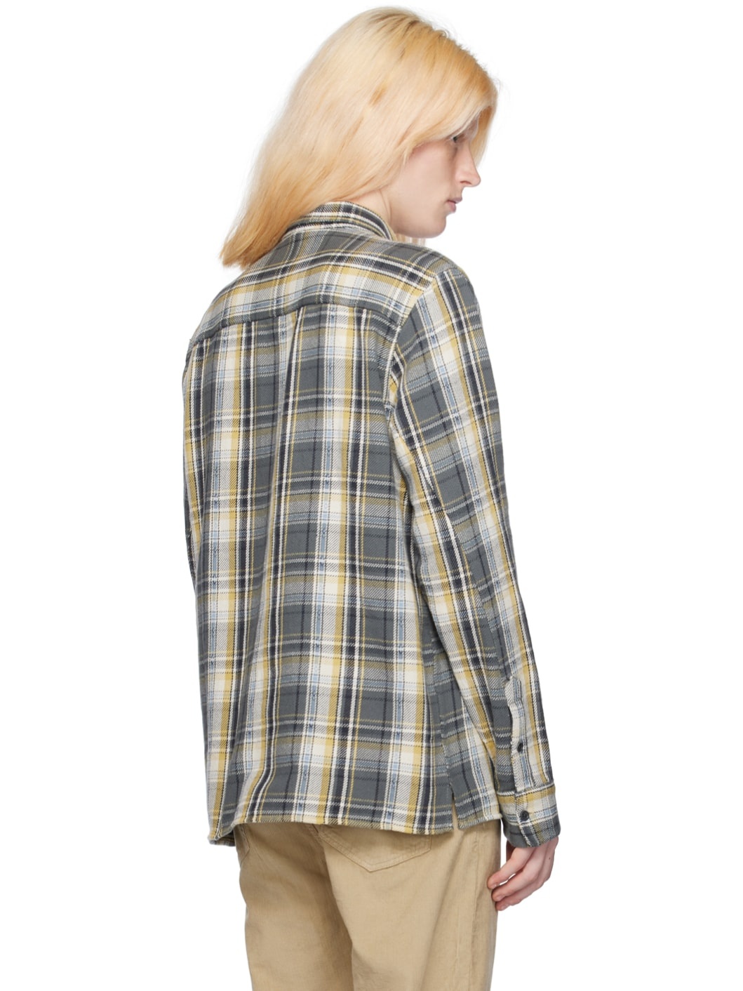 Gray & Off-White Ahmad Shirt - 3