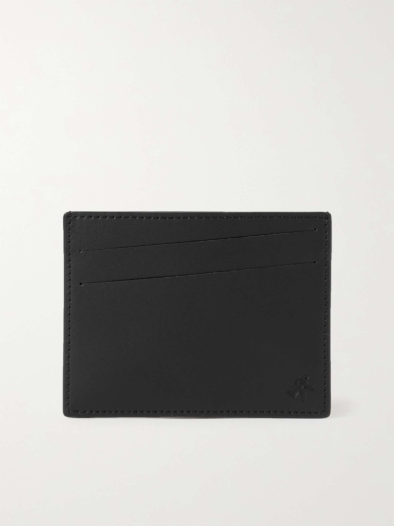 Branson Logo-Debossed Textured and Smooth Leather Cardholder - 1