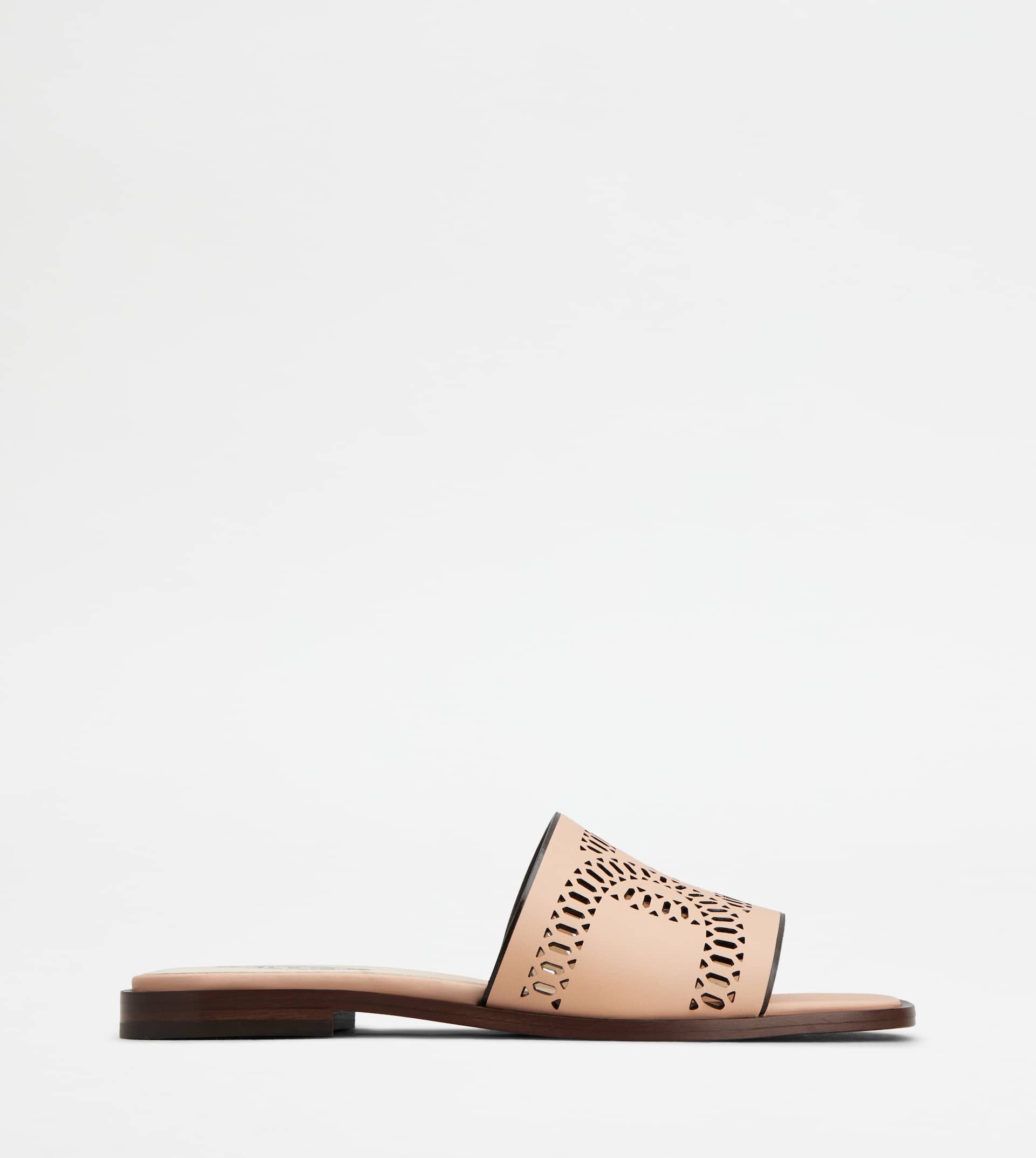 KATE SANDALS IN LEATHER - PINK - 1