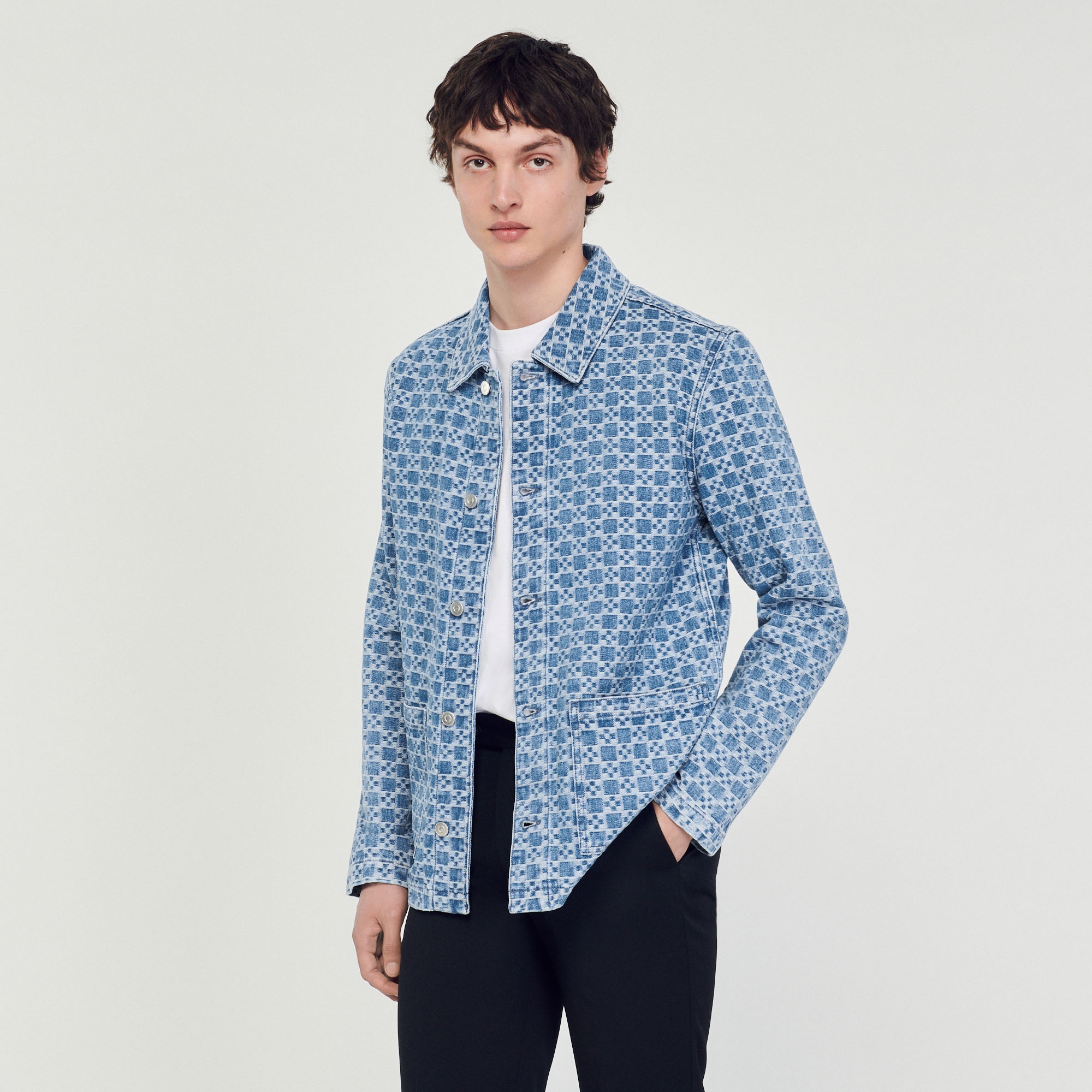 Square Cross denim jacket - 5