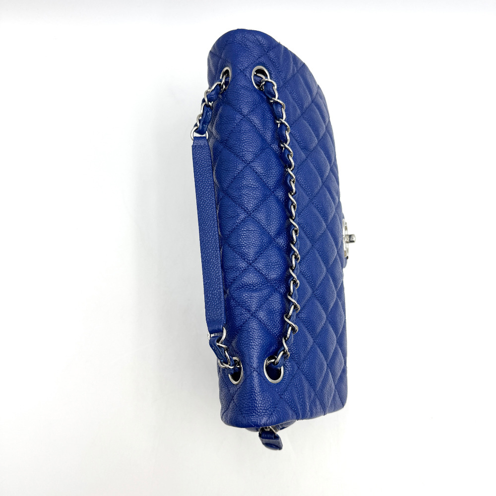 Chanel No. 18 Cobalt Blue Caviar Seasonal Classic Flap Bag Jumbo - 7