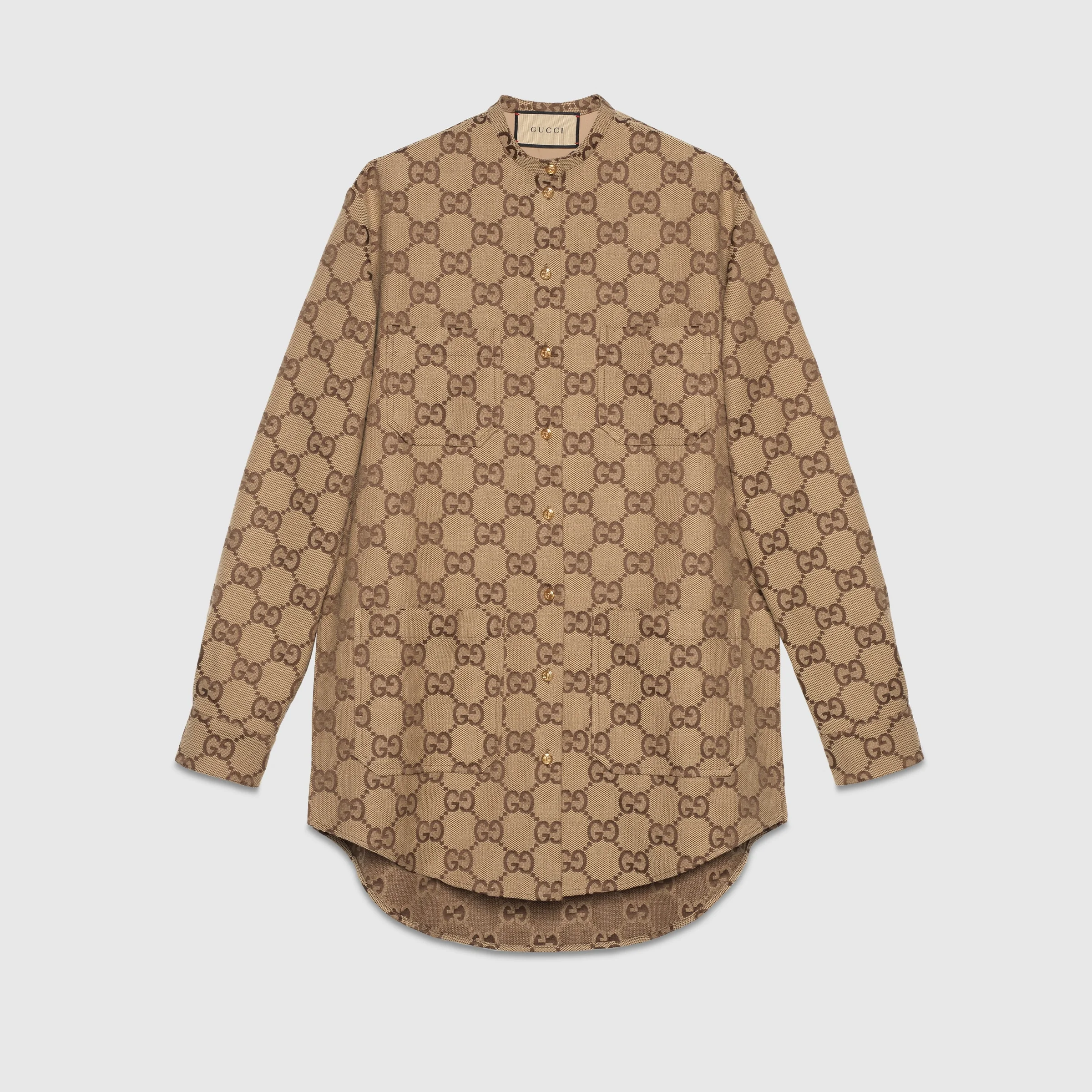 GUCCI Maxi GG canvas shirt - 669337ZAHT52580 | REVERSIBLE