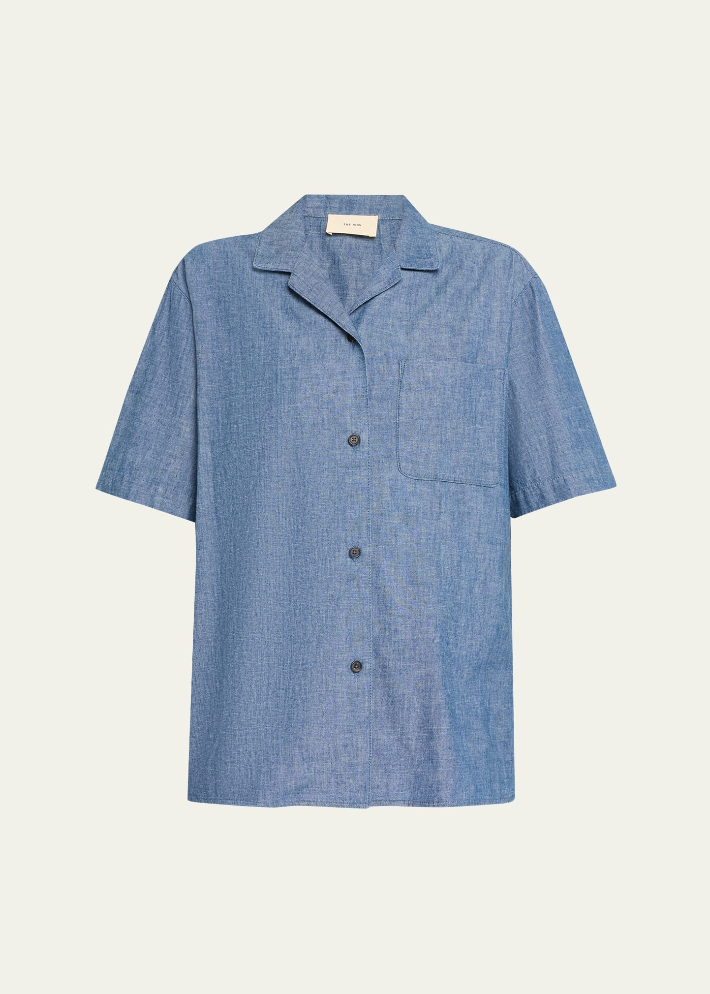 Jorge Chambray Twill Camp Shirt - 1