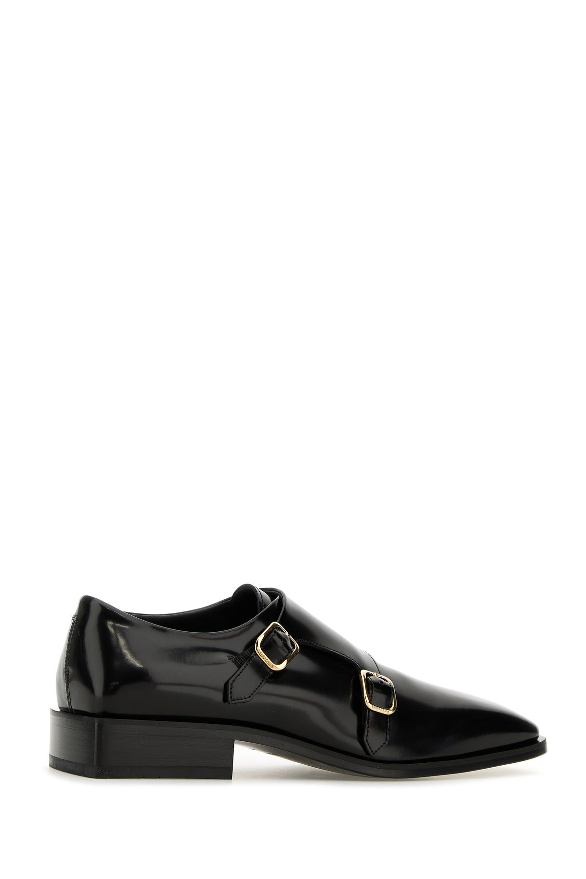 Black leather Caracas monk strap shoes - 3