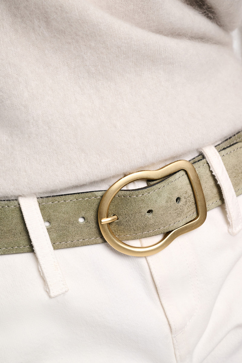 SUEDE SENSATION 4cm waxed belt 4