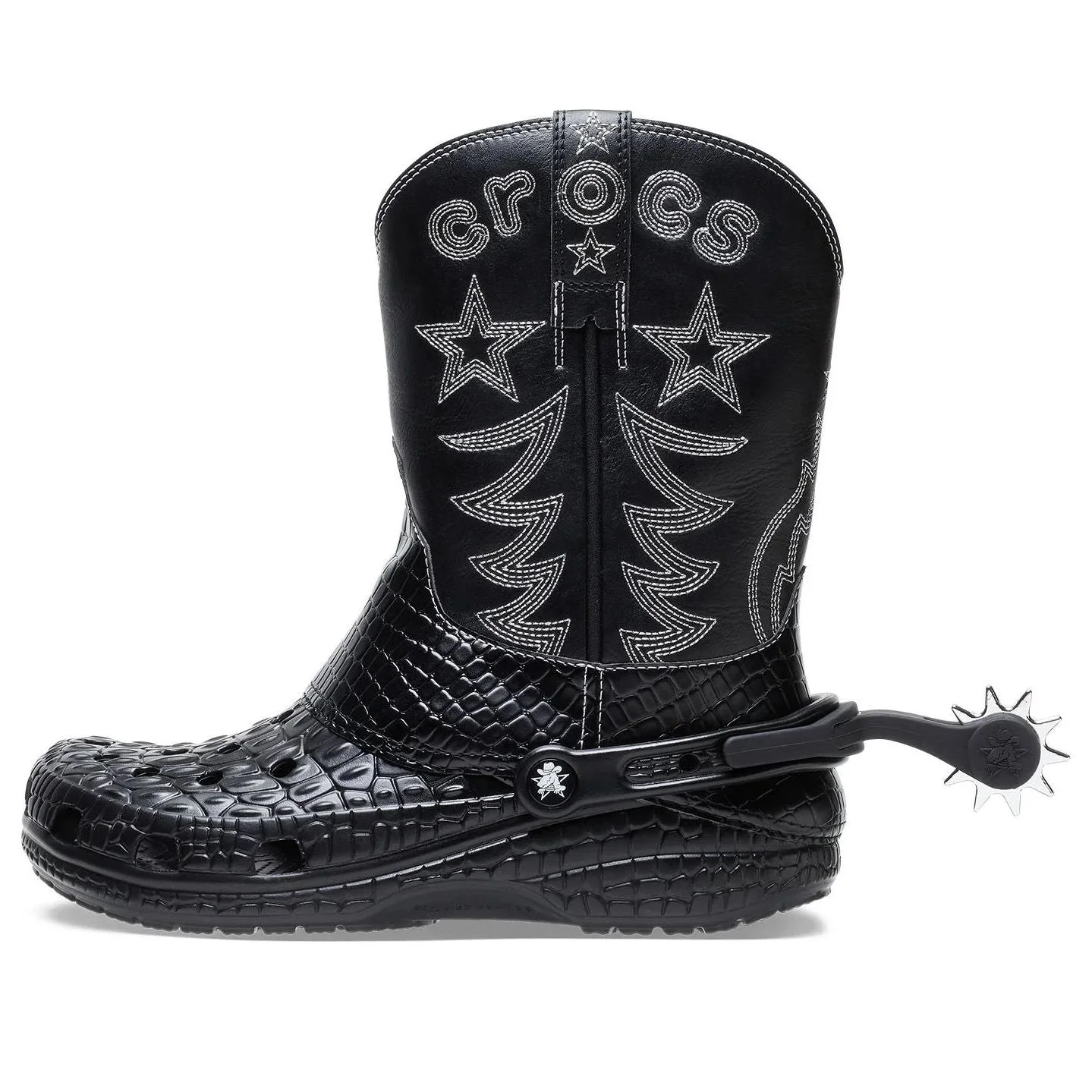 Crocs Classic Cowboy Boot 'Black' 208695-001 - 1