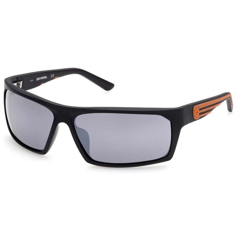 Harley Davidson - Harley Davidson Smoke Mirror Wrap Men's Sunglasses HD0951X 02C 66 - 1