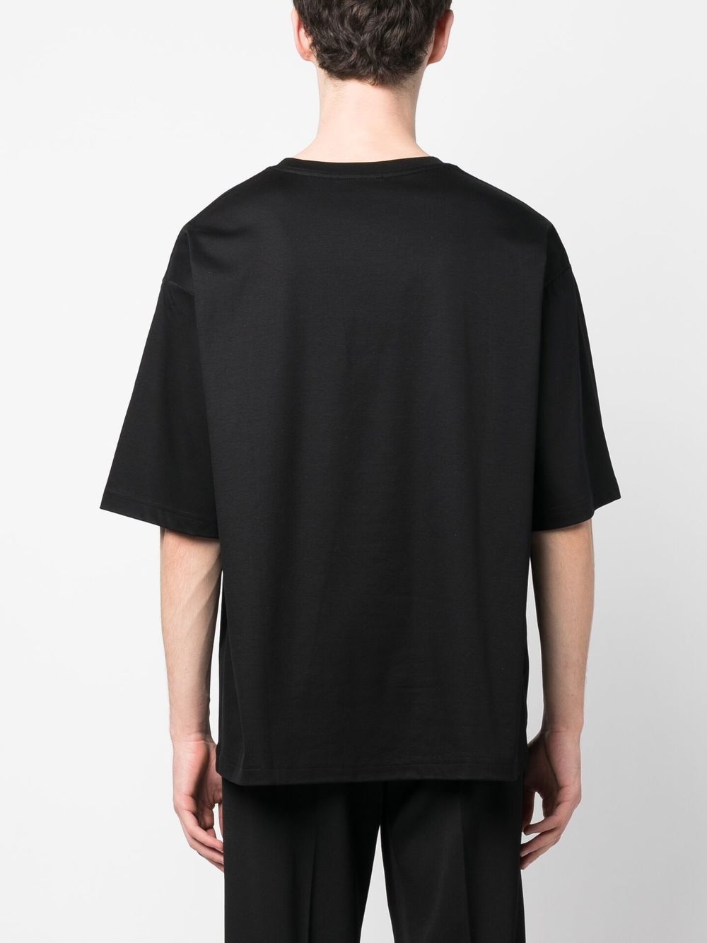 embroidered-logo cotton T-shirt - 4