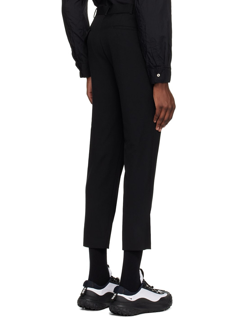 Comme des Garçons Black Gabardine Contrast Stitch Pant 3