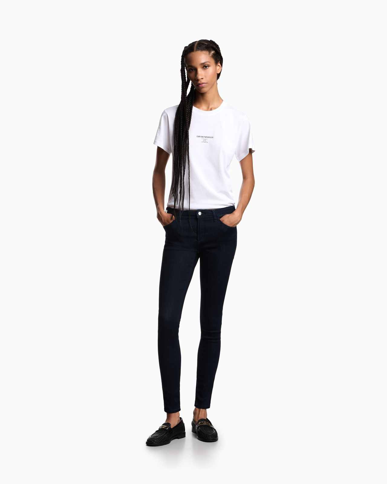 J28 High-waisted super-skinny leg jeans in a viscose-blend denim - 2