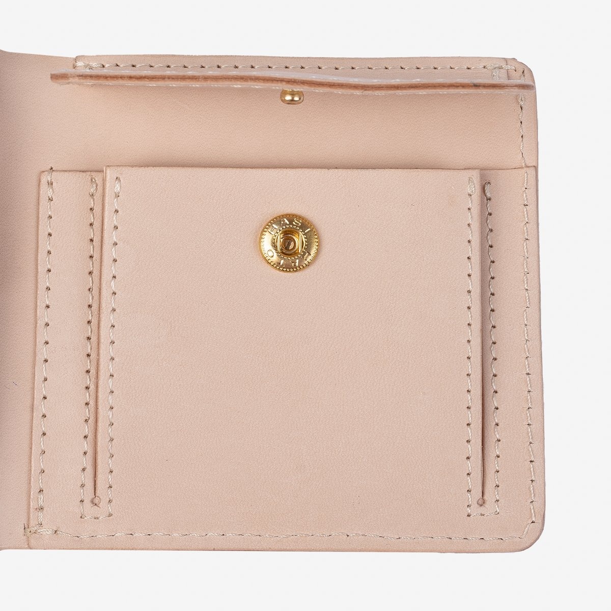 OGLH-KM-BFOLD-COIN-NAT OGL Kingsman Classic Bi-Fold Wallet with Coin Pocket and Arc Accent - Natural - 3